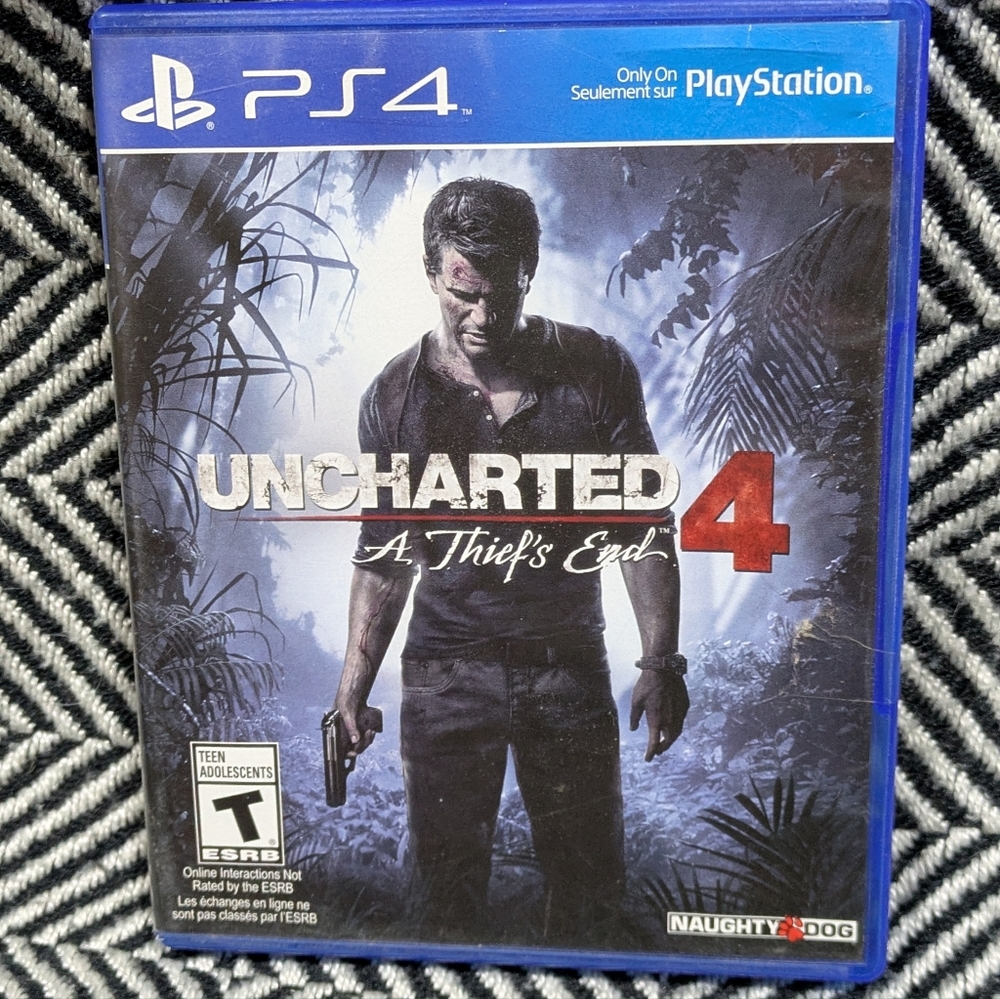 UNCHARTED 4 : A Thief's End | PS4 Game In Box |Sony PlayStation 4 | GC